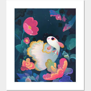 Flower guppy Posters and Art